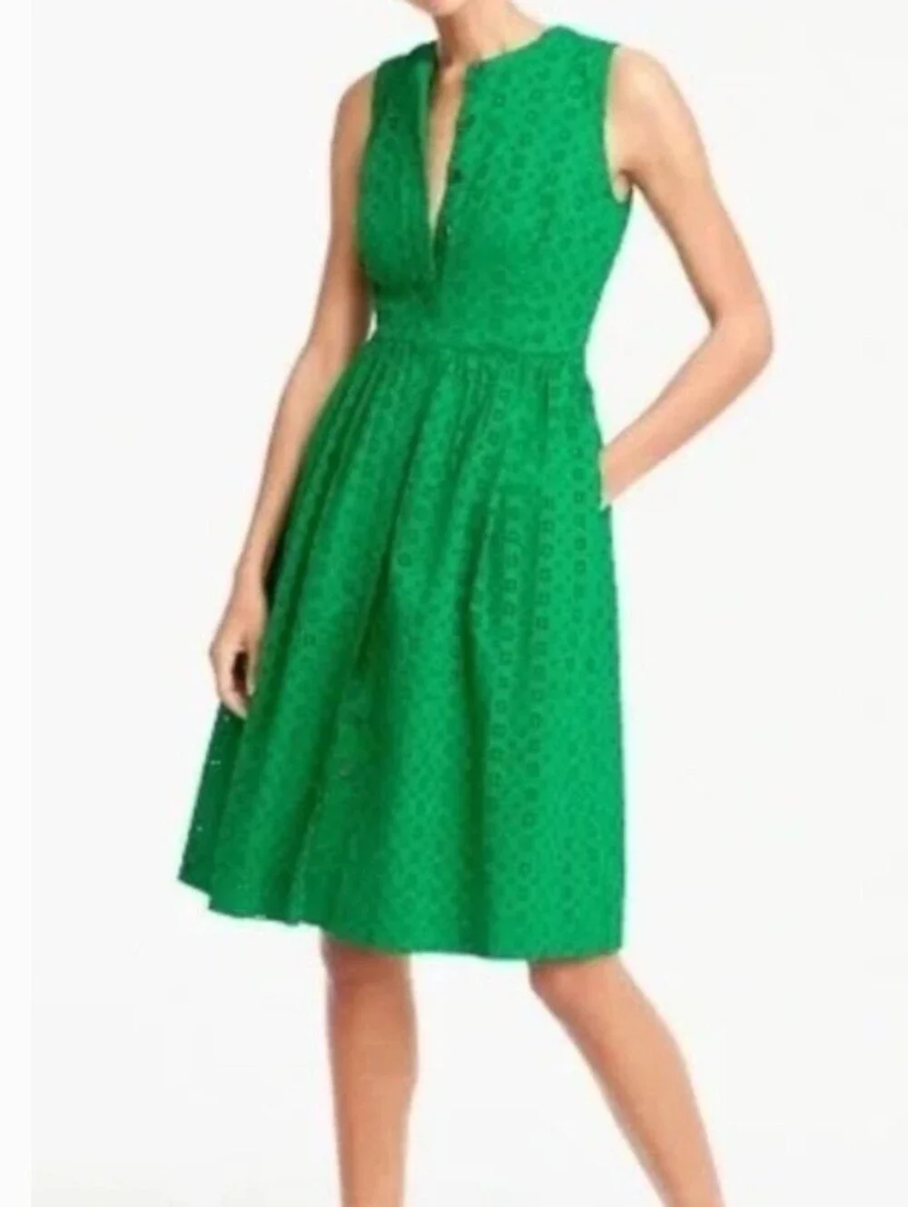 J.Crew Eyelet Shirt Dress - Picture 2 of 9